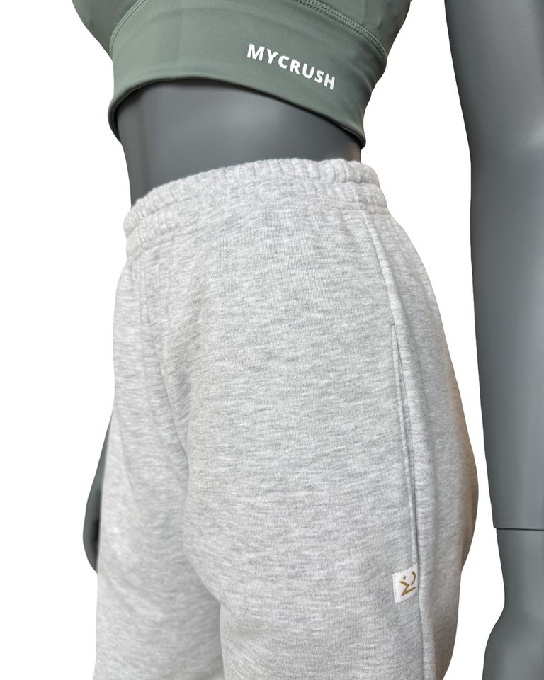 Unisex tepláky regular šedý melír XL-0
