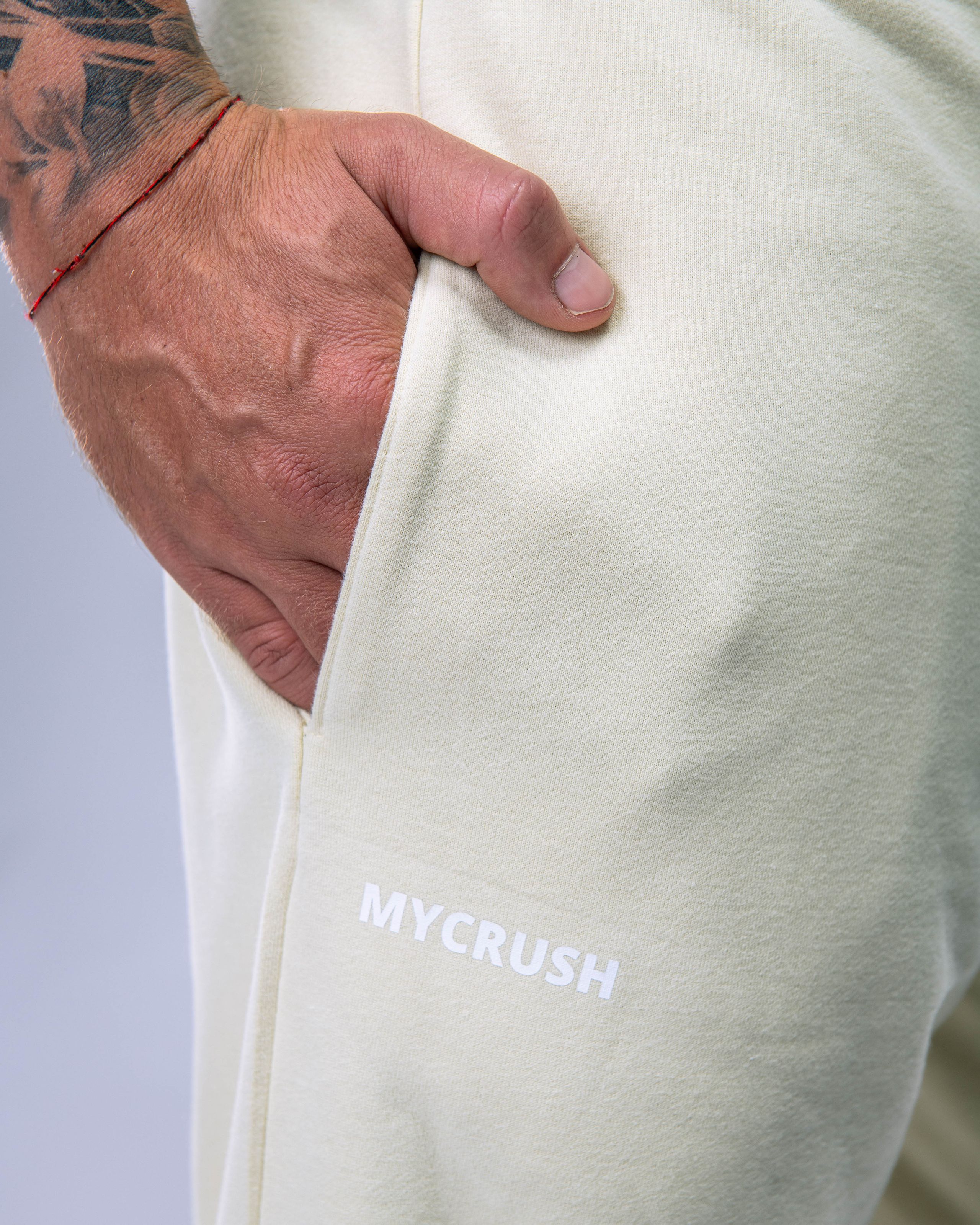 Unisex tepláky regular žluté M-8
