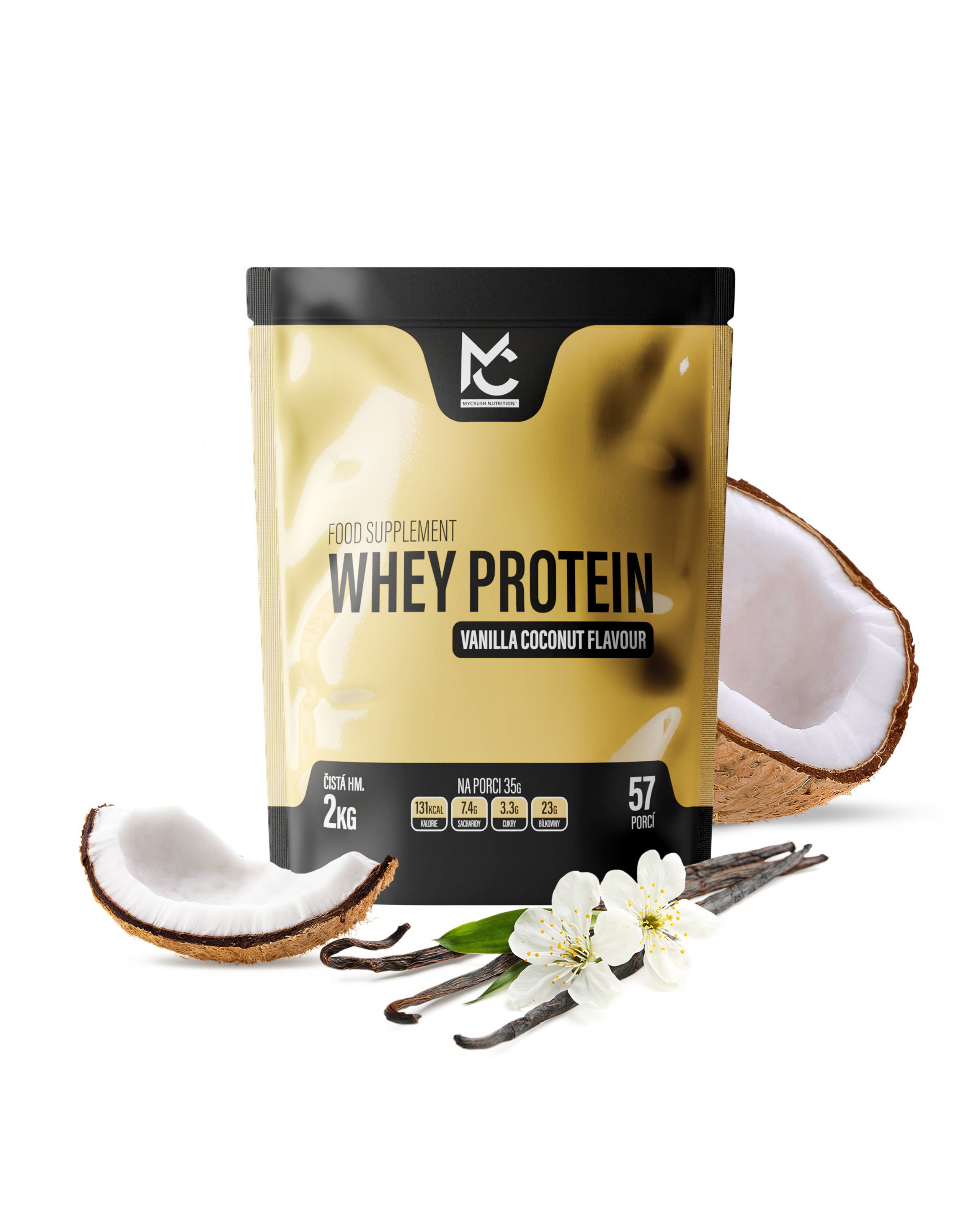 Whey protein Vanilla/Coconut 2 kg-0
