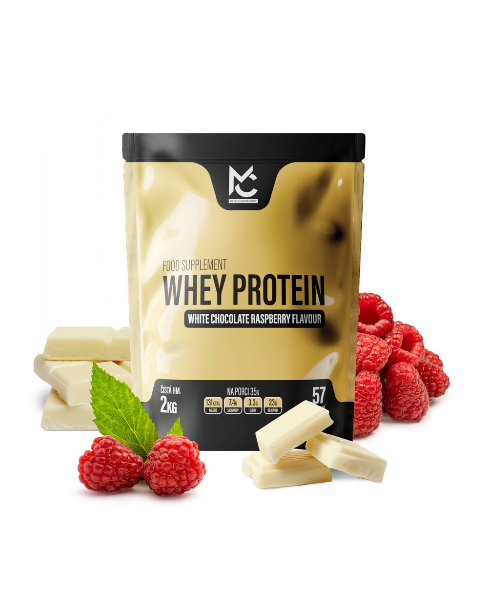 Whey protein White Choco/Raspberry 2 kg
